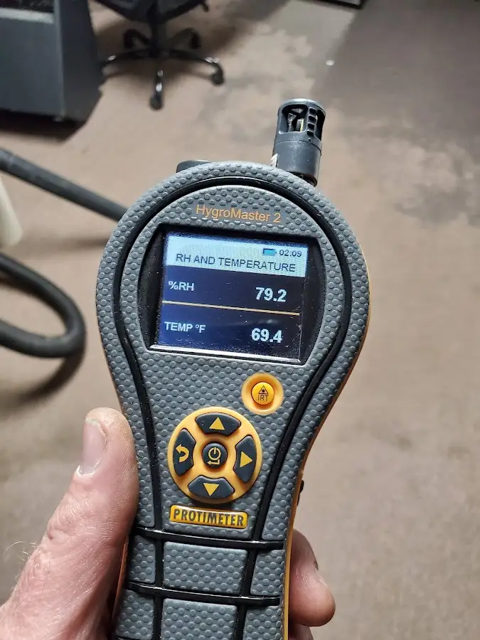 Moisture meter humidity assessment for Fire & Smoke Damage Restoration in Orleans